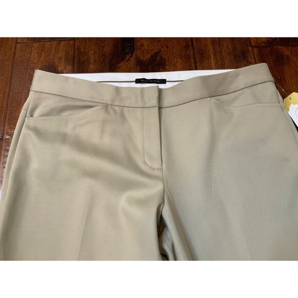 Elie Tahari Tan Straight Leg Khaki Dress Pants, Size 14 - Picture 2 of 8